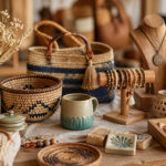 Vente d'articles artisanaux organisée par le Cercle de Fermières de Grande-Vallée